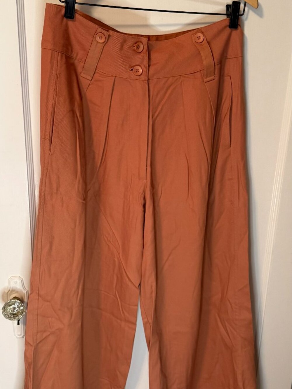 Anthropologie (brand Tiny) rust wide-leg pants. Size large